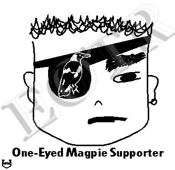 Detailed picture of AFLOneEyedMagpieSupporter_MOMm